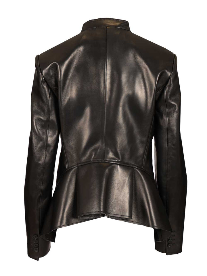 Mcqueen Tailored Leather Jacket Giacche - Nero | d117ba7128fb84608a337f9f32b85b274c4171ed