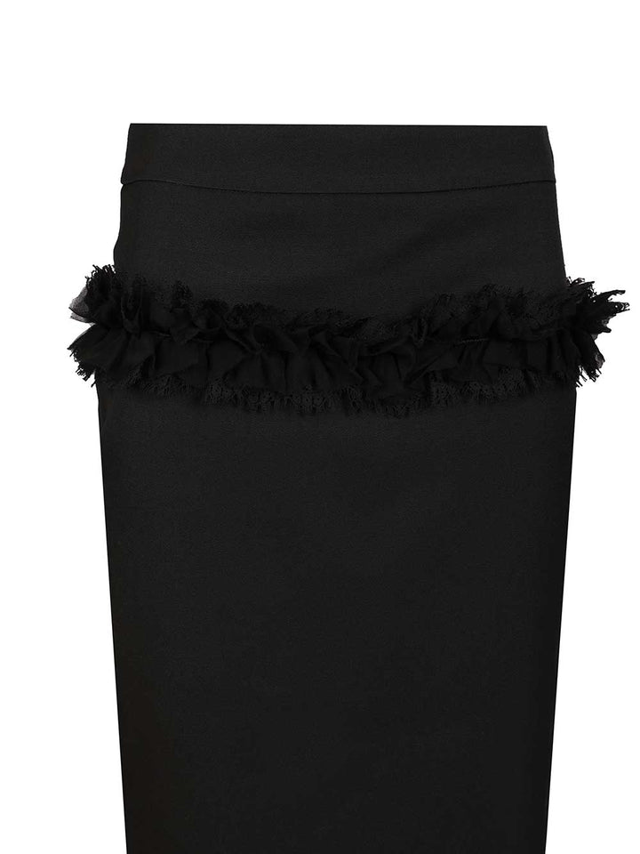 Mcqueen Pencil Skirt Gonne - Nero | 46b90c00d86a0b83906455c15fbb7b5b03965654