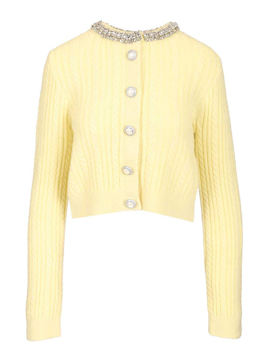 Alpaca Cardigan Knitwear Giallo