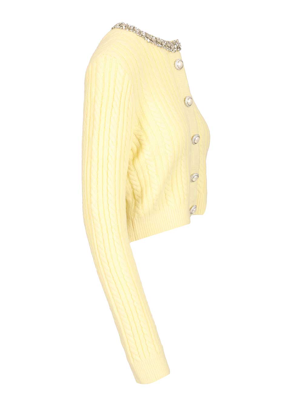 Self-Portrait Alpaca Cardigan Knitwear - Giallo | bf7562bc29f0caac090dc3df92aec5c7eb58c2b8