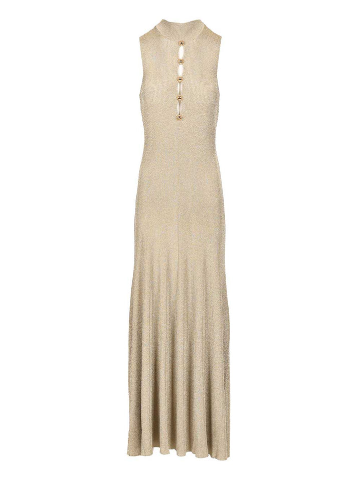 Self-Portrait Long Knitted Dress Abiti - Oro | 1971093765201001edc46601c39da28e79be1043