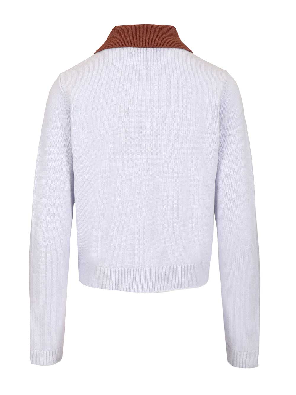 Self-Portrait Contrast Collar Jumper Top - Blu | 287ad8b7e7d60d54226c245ebebeab85c9227c4b