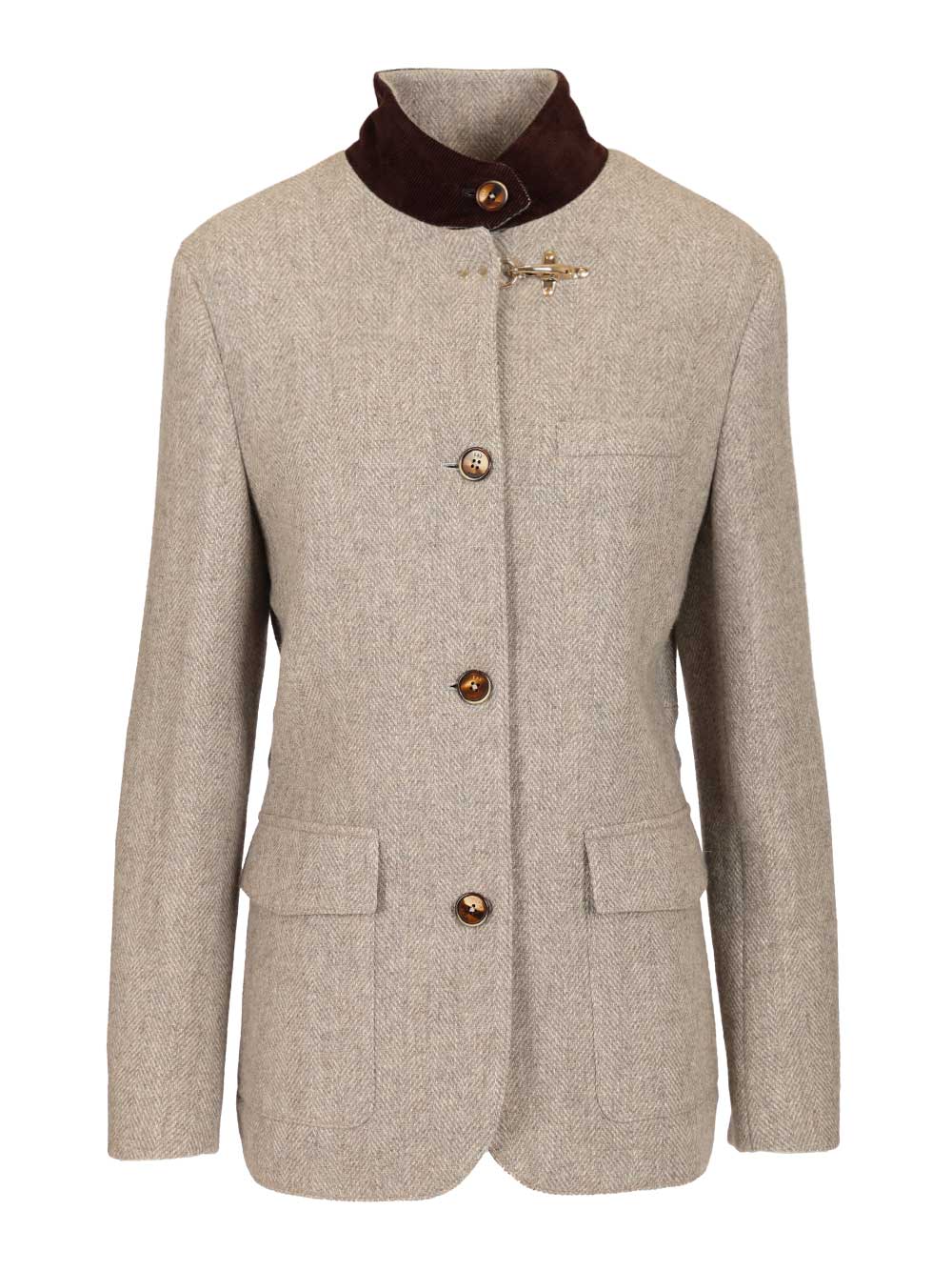Fay Wool Jacket Giacche - Grey | 2b48ee229570f466d6ae236d45d665bfb338e4b9