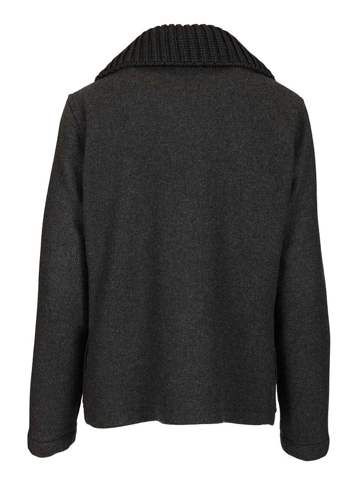 Fay 3-Hook Wool Jacket Coats - Grey | e5efab4ad0245b3d28765cc2acc1812bda4113da