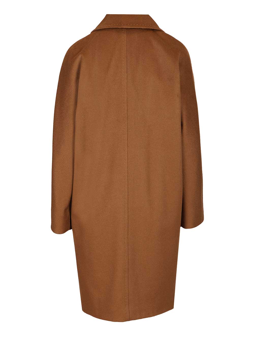 Max Mara Studio Double-Breasted Coat Coats - Marrone | 1b17fa7f15b4a24faa98664734495b2fc547f6bd