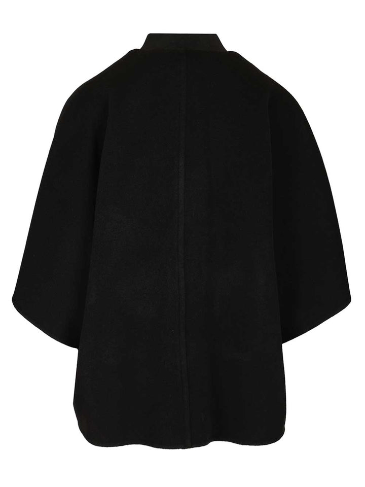 Max Mara Lightweight Cashmere Cape Giacche - Nero | e2dcc939ac25dbd1db1ffb71573e0af65d6c3abd