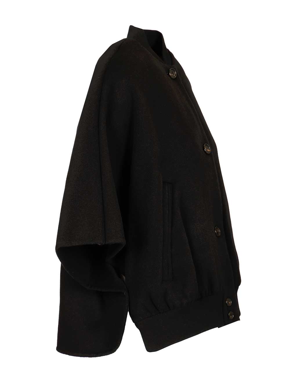 Max Mara Lightweight Cashmere Cape Giacche - Nero | 8d06200577f28dc6c4f37ec6b6a2dd002aa1a7d8