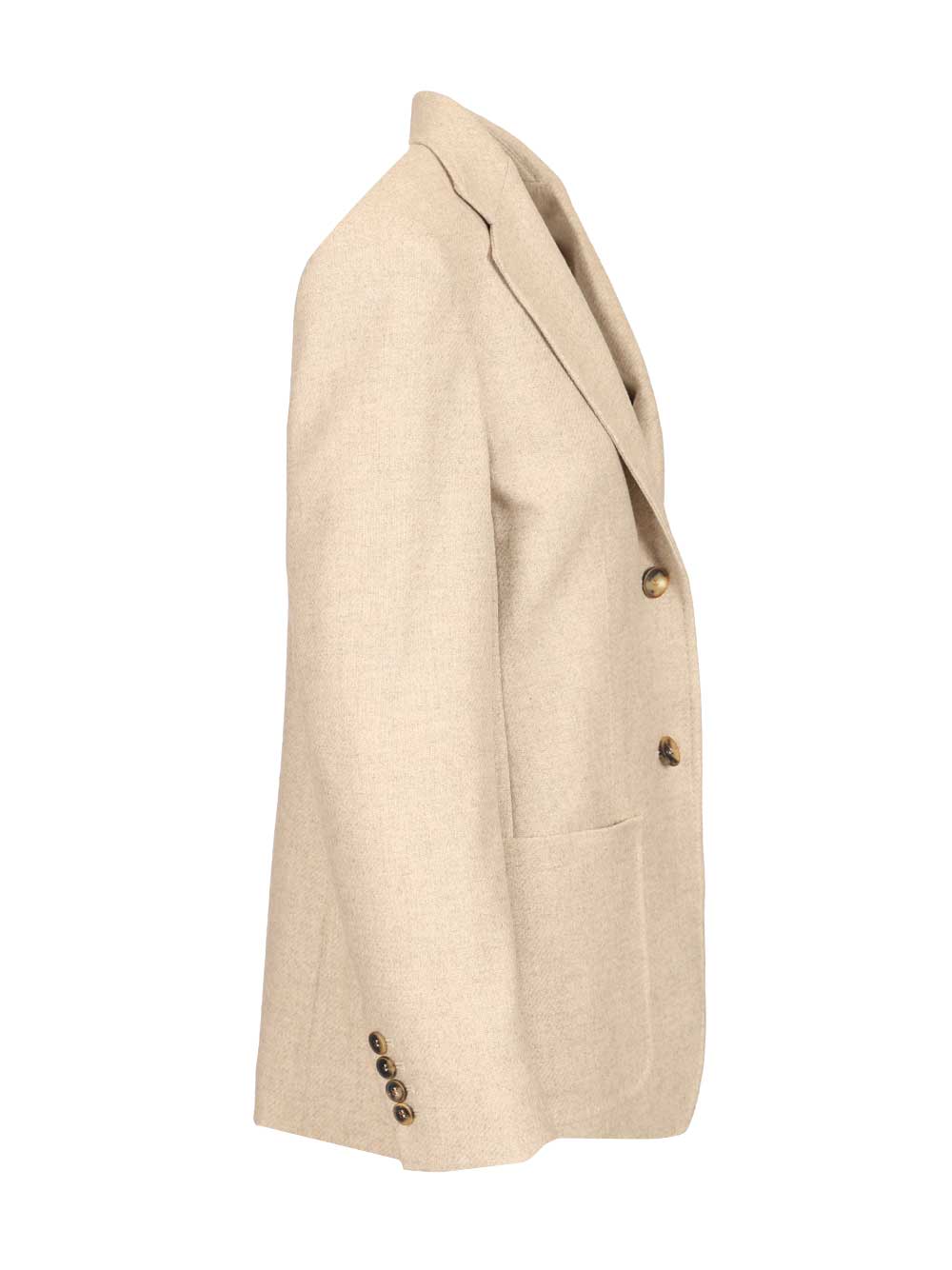 Max Mara Single-Breasted Blazer Giacche - Beige | cbf53b74b1660171a12cd686bcd75e137358fc50