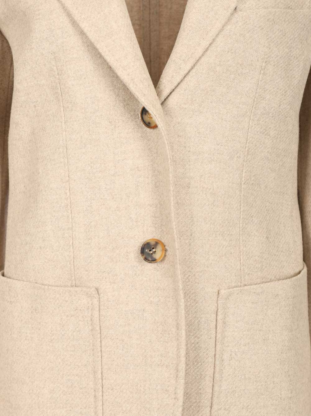 Max Mara Single-Breasted Blazer Giacche - Beige | a729af3a51d9320116a35de925f24d184baab3a6