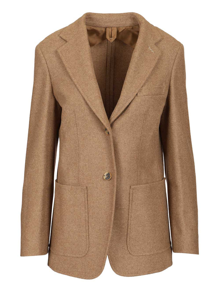 Max Mara Single-Breasted Blazer Giacche - Marrone | 21924332bfa72fceabbf1f51f49ba5bc70228cdb