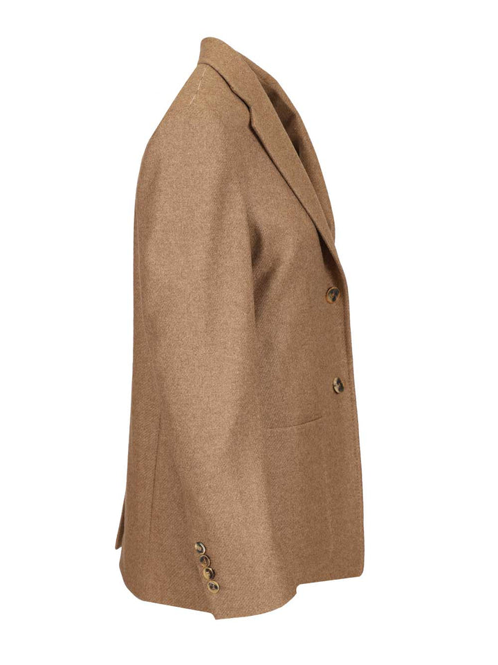 Max Mara Single-Breasted Blazer Giacche - Marrone | d9b9bc4858ada9e8144763e44ed61f266fca4ebe
