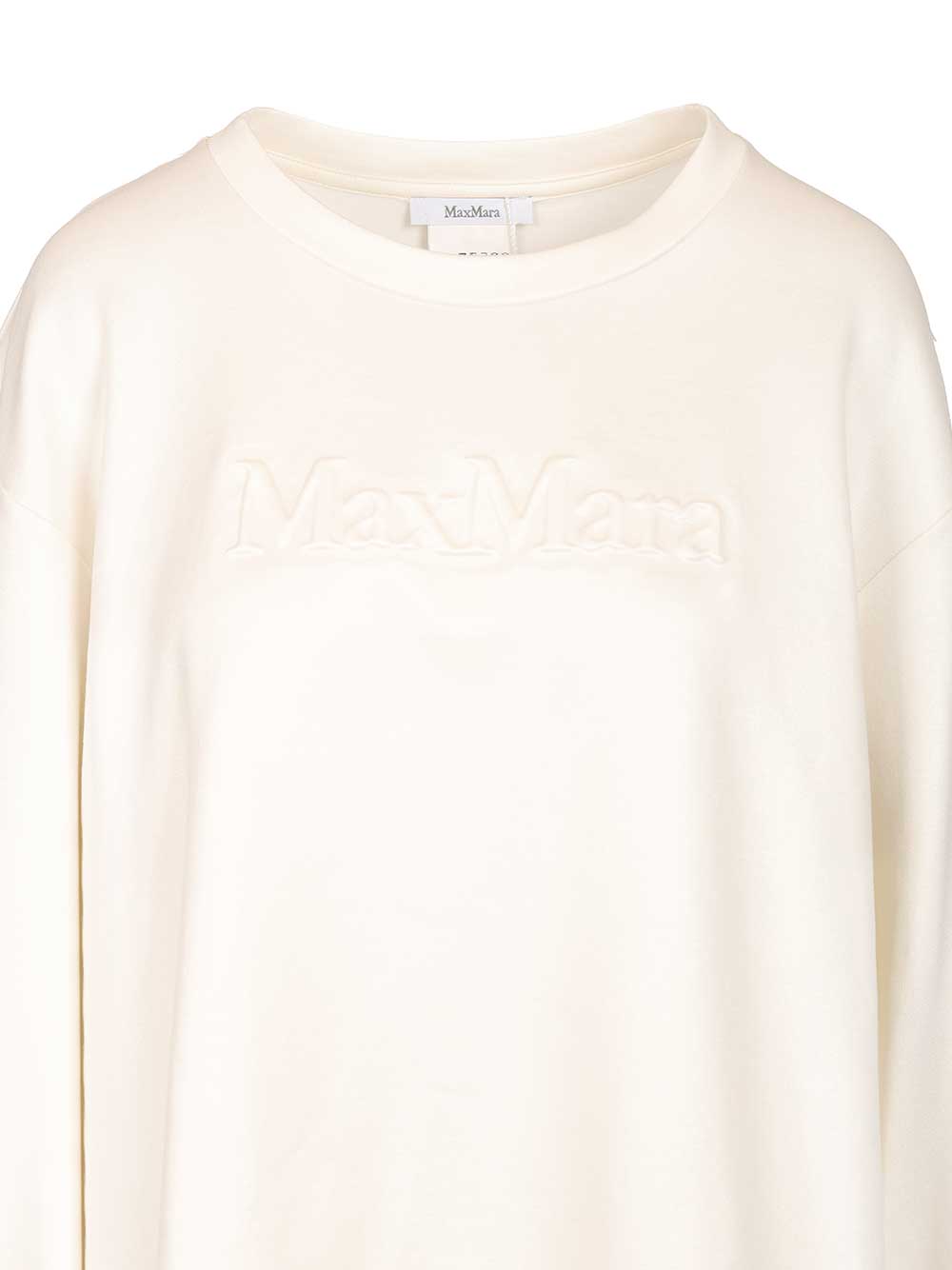 Max Mara Cotton Silk Sweatshirt Sweatshirts - Bianco | c03f370e906e778f3e62b14ff05feea3394a75f8