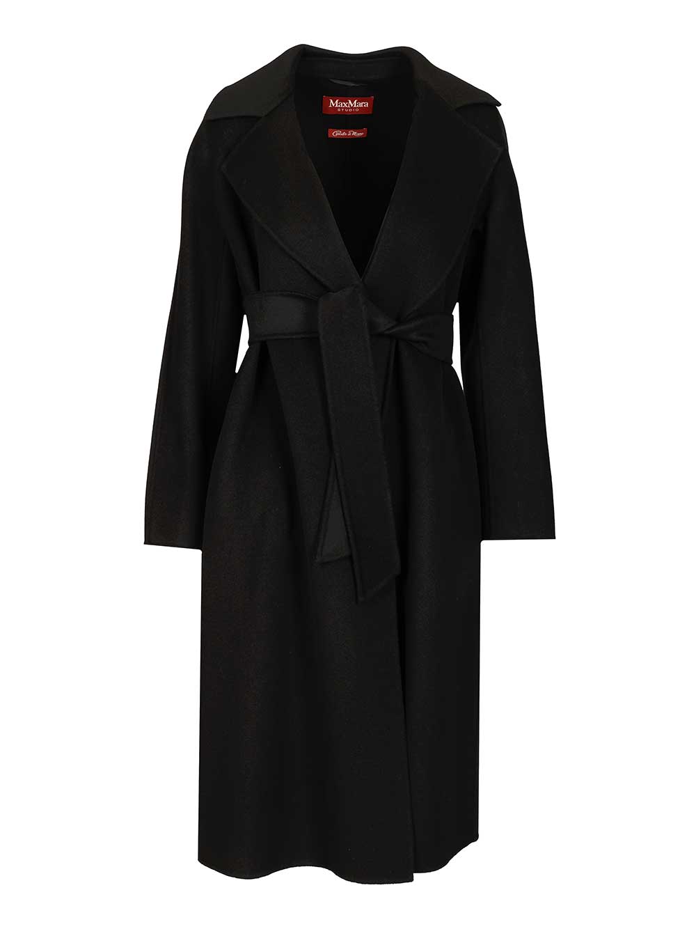 Max Mara Studio Wool, Cashmere And Silk Coat Coats - Nero | 3916d5d9cc5cef8dcbe364c11f74c287bfde7d5a