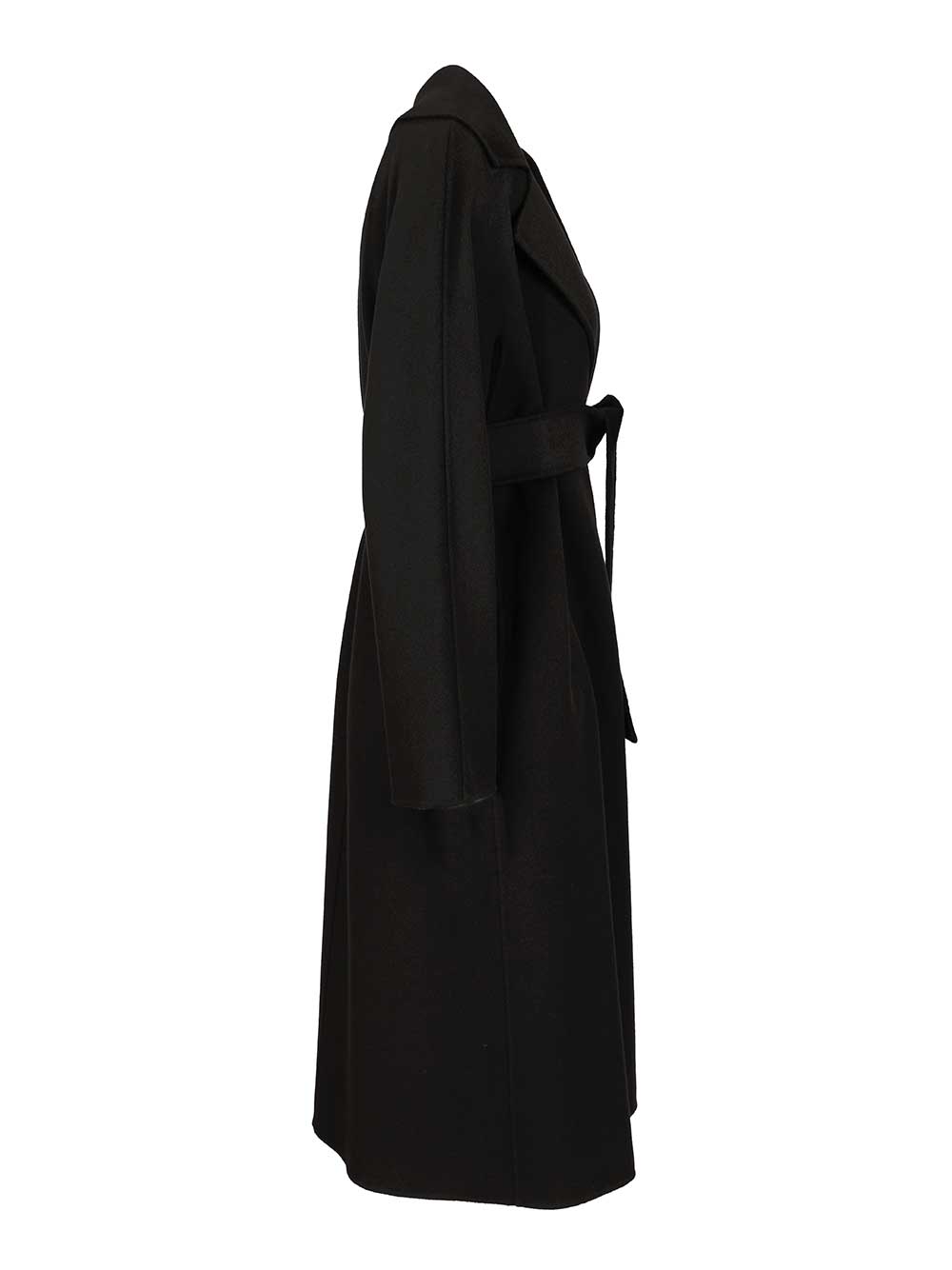 Max Mara Studio Wool, Cashmere And Silk Coat Coats - Nero | c38182966e7976f01684e7d622fde7c3ab7a49da
