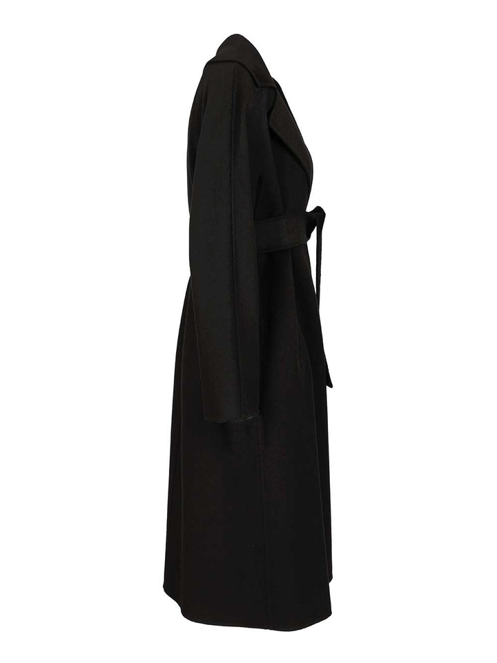 Max Mara Studio Wool, Cashmere And Silk Coat Coats - Nero | c38182966e7976f01684e7d622fde7c3ab7a49da