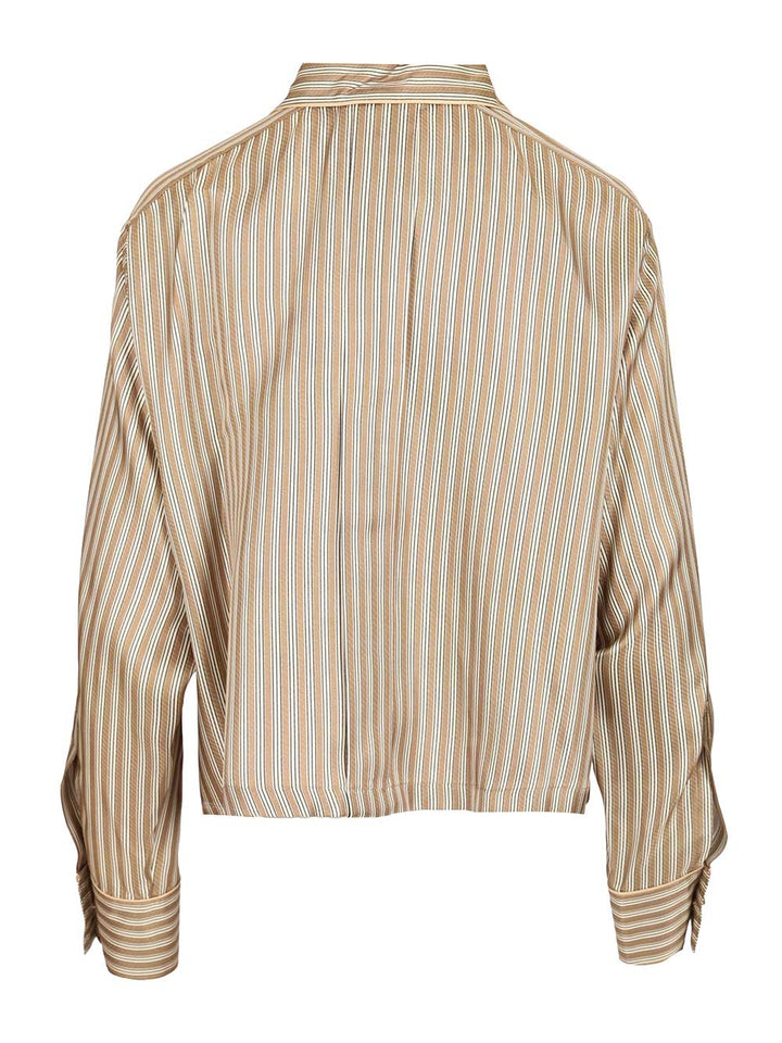 Max Mara Silk Crop Shirt Shirts - Multicolor | d2573de64bddf64c7887f8ffd50cc4de6175d7db