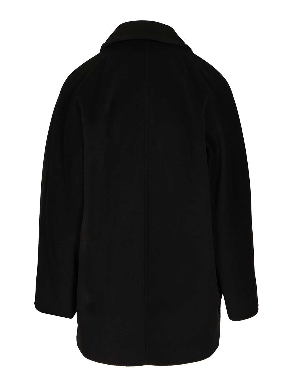 Max Mara Wool And Cashmere Beaver Coat Coats - Nero | 11cea1f4a210a58b676344dd71c4543bb857efe6