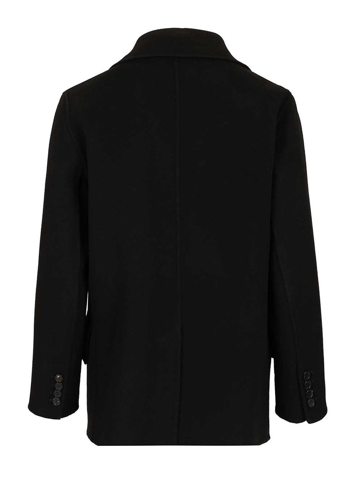 'S Max Mara Double-Breasted Wool Jacket Giacche - Nero | 8cee8d954fa2187be9d76eace9139f3d37b0e7a2