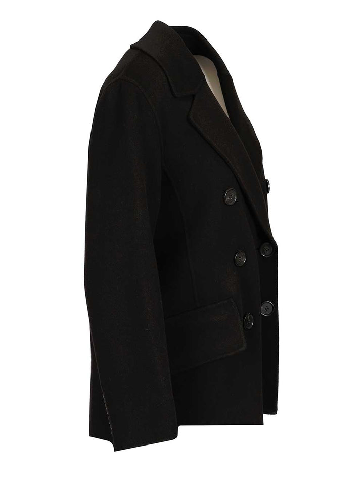 'S Max Mara Double-Breasted Wool Jacket Giacche - Nero | 8f4a0c0096cd8a0e4868f02cc7ecc87289e3b955