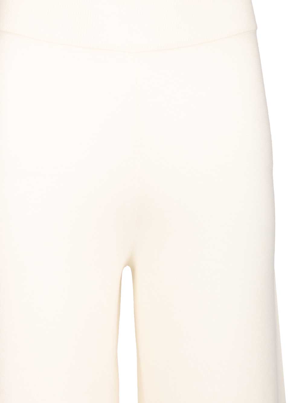 Max Mara Wool Yarn Trousers - Bianco | ae5accd62b7cc8b06bbbb161b5cbd528f998a59e