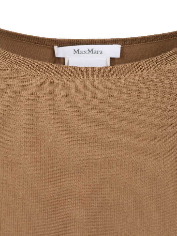 Max Mara Fine Wool Yarn Sweater Knitwear - Marrone | cc6baf54fb4eb70a36b1e1f6550c4190eb82adc9