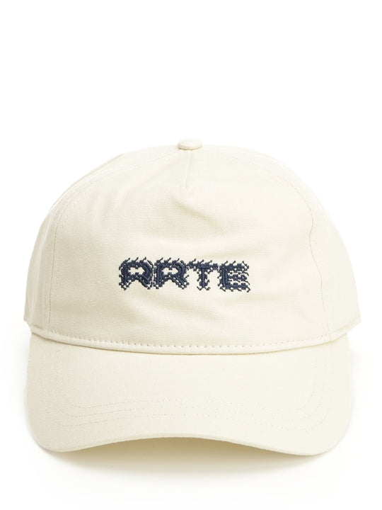Pixel Logo Cap Cappelli Bianco