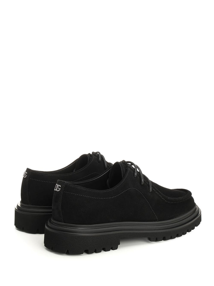Dolce & Gabbana Calfskin Derby Lace-Up Shoes - Nero | a187c3fcc9cee2c9e4050c382bc7e07e2ffef5ac