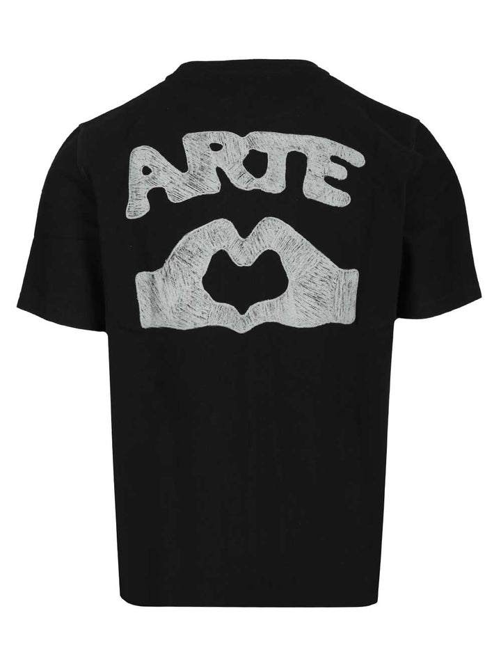 Arte Diels Scribble T-Shirt - Nero | 6ff493b17178519020793e5346d5a4648d94f985