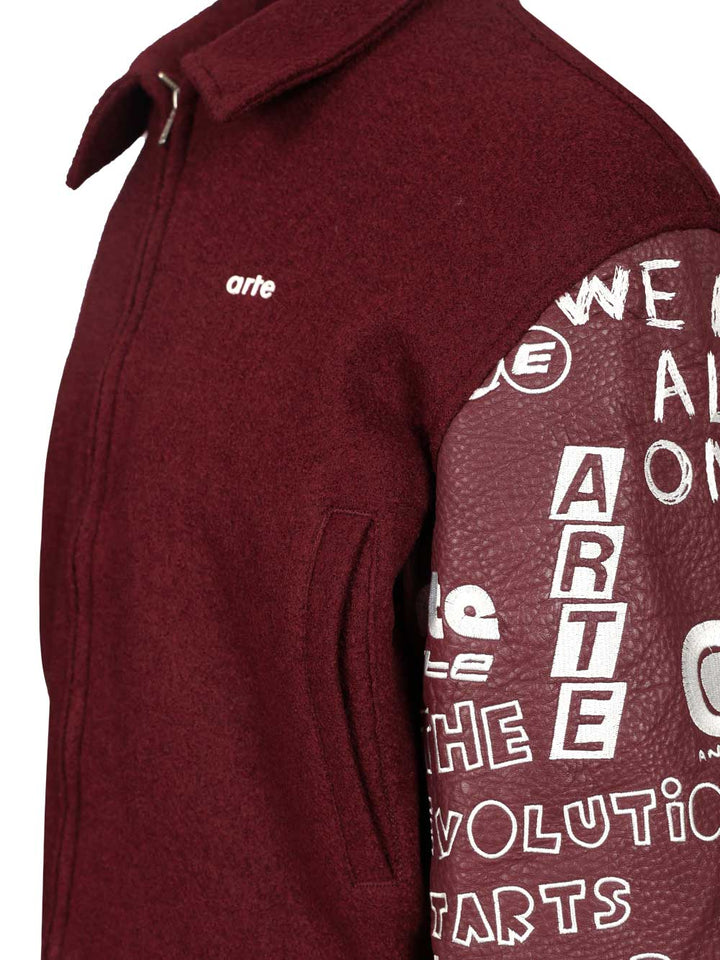 Arte Grafiti Varsity Giacche - Bordeaux | cfb2cda0c7538b51abae21bc61f8c3e5fee1afe7