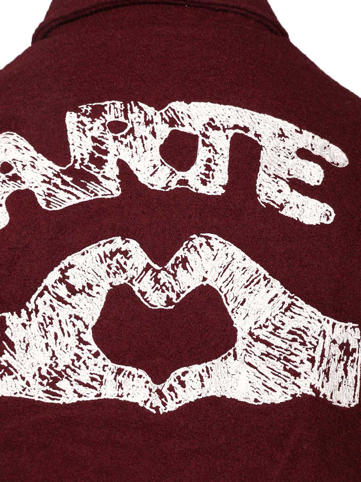 Arte Grafiti Varsity Giacche - Bordeaux | a0c6ede355edb4d3bd73cb9eecd877c9e26dcc42