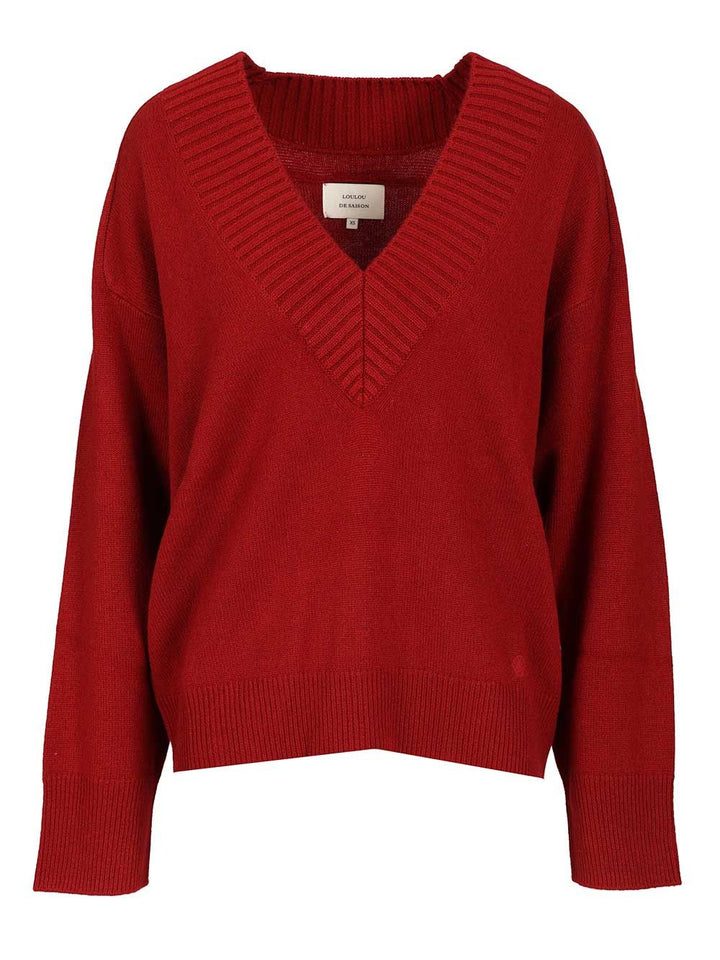 Loulou De Saison Sage Lds Knitwear - Rosso | 69b01a32d281ffd1c0c70038dae1a9310ec902e5
