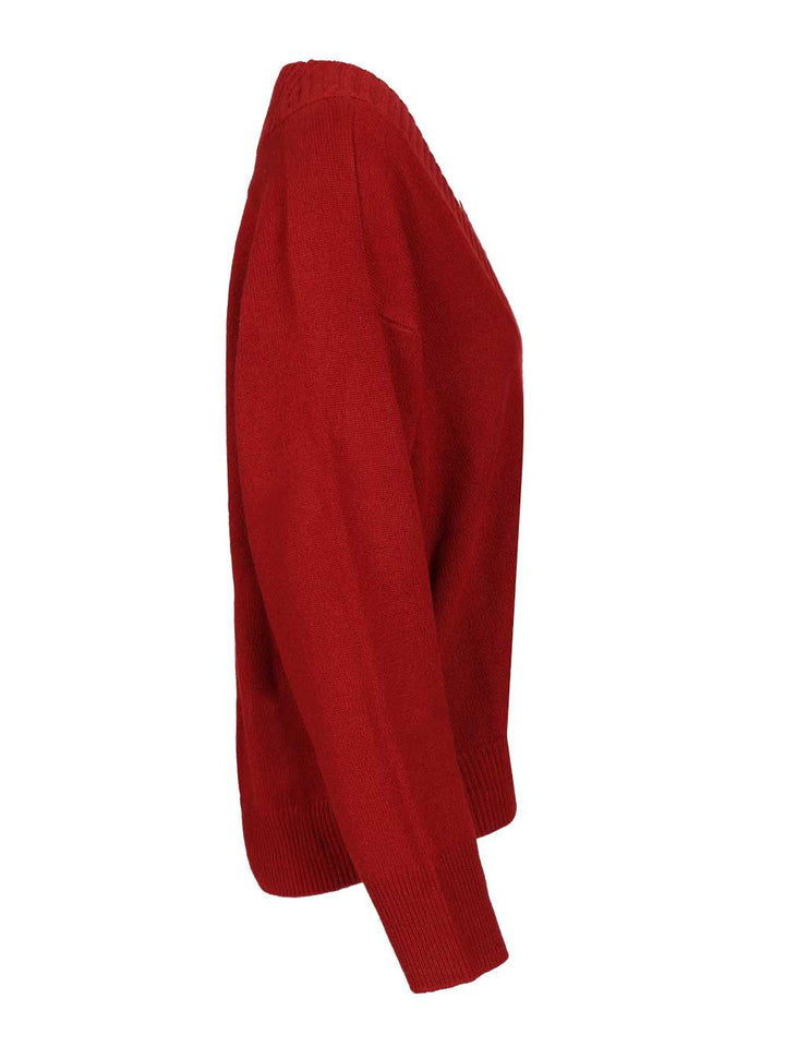 Loulou De Saison Sage Lds Knitwear - Rosso | 916bf107025877cedd5c60e271607c2fe530c718