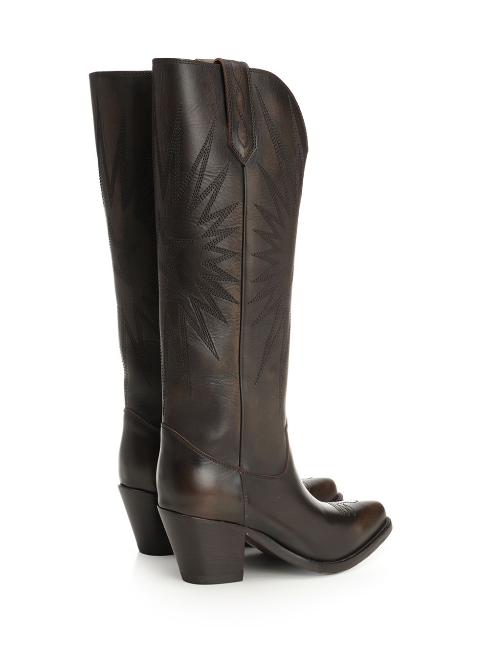 Golden Goose Deluxe Brand Wish Star Boots - Marrone | 737e60ac22b86a4b0de0955936b6174f7447e622