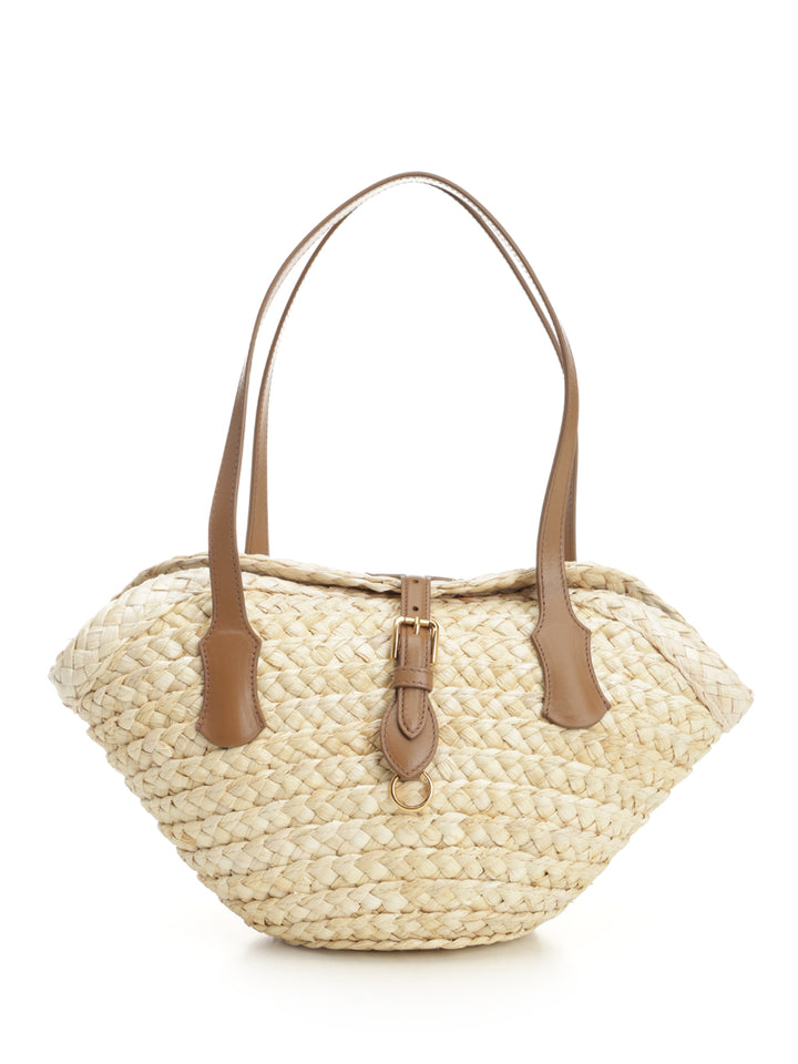 Dolce & Gabbana Capri Straw Bag Shoulder Bags - Beige | 9259fe818952b2657357fe2750a471c2372b0a65