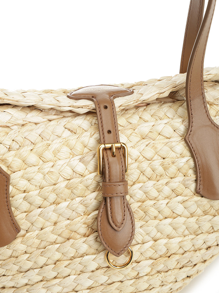 Dolce & Gabbana Capri Straw Bag Shoulder Bags - Beige | 78f88e288b30616d3cd4c7151afd284e7fce1159