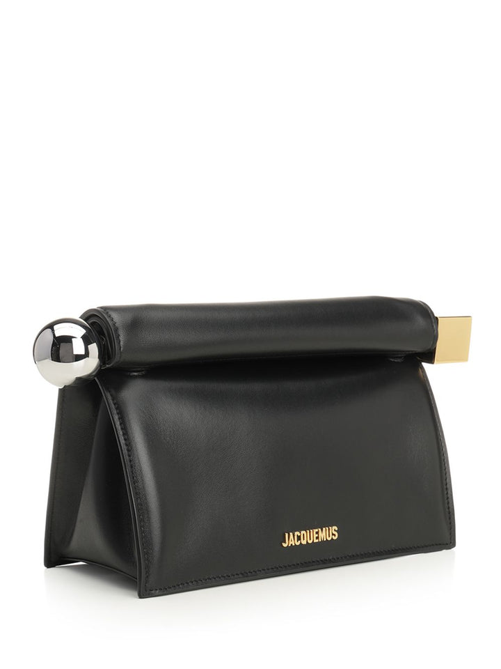 Jacquemus Rond Carré Handbags - Nero | 35fe21aa62b801d2cfb3c938a07caec381006136