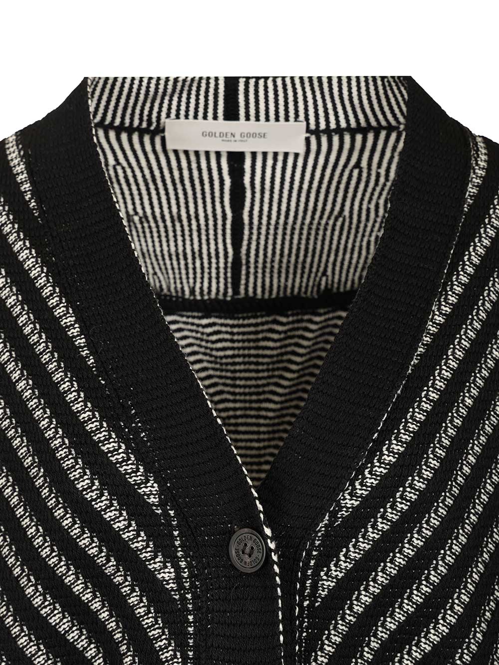 Golden Goose Deluxe Brand Cardigan With Fringes Knitwear - Nero | d73fcea51765e24a0a3380765bedb0d249f7dc7c