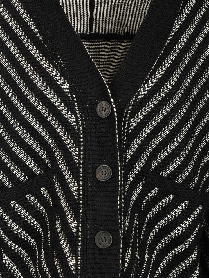 Golden Goose Deluxe Brand Cardigan With Fringes Knitwear - Nero | 934e4780d1466a047f44f6e1f727b997d4f82ae6