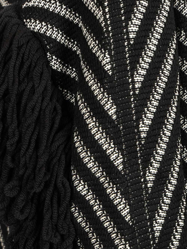 Golden Goose Deluxe Brand Cardigan With Fringes Knitwear - Nero | b941999b75899e4ce573499d4c04cfc90a237bfe