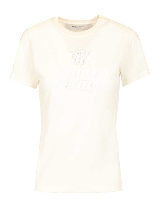 Crew Neck Jersey T-Shirt Bianco