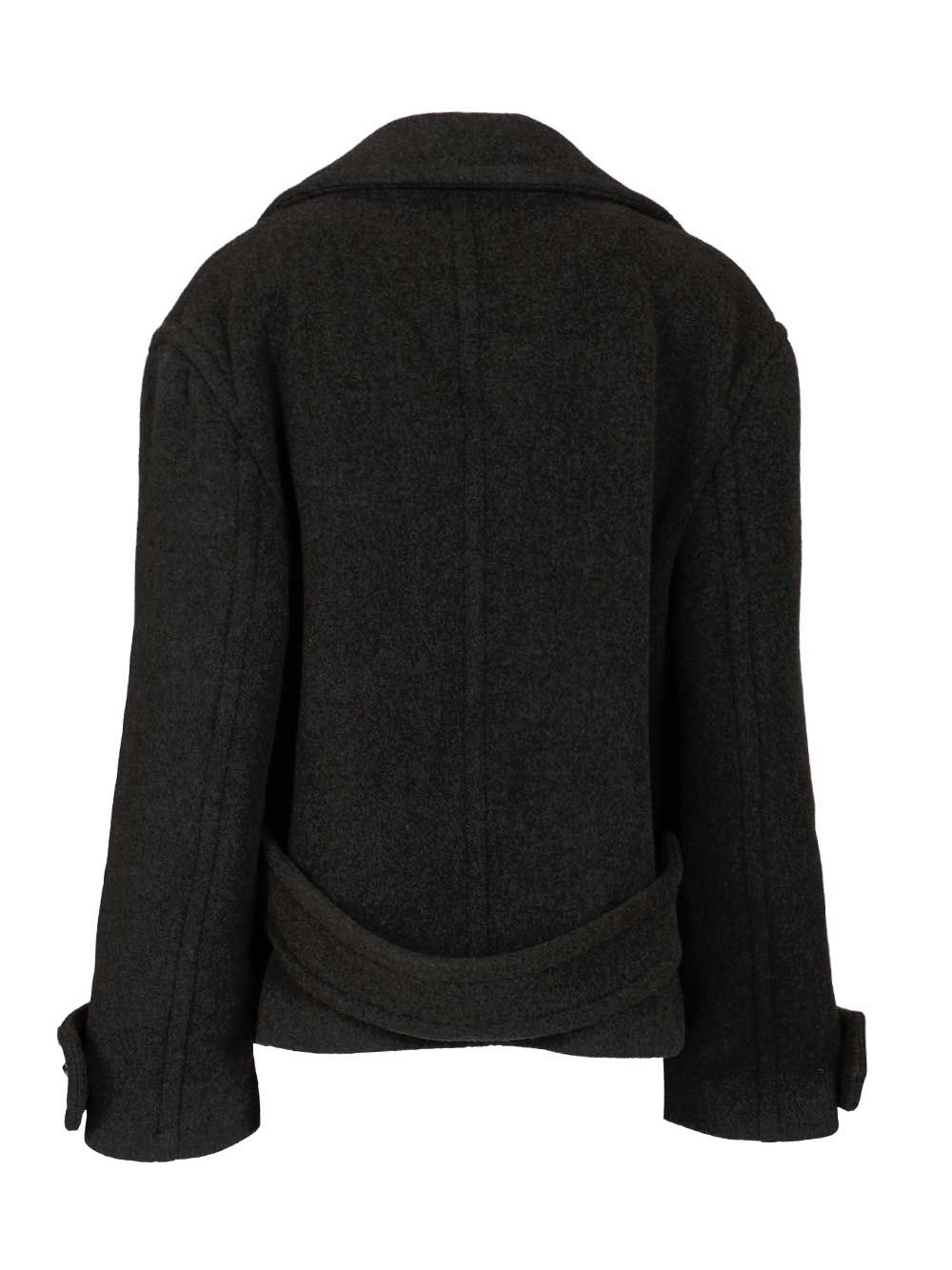 Durazzi Milano Wool Peacoat Coats - Grey | 2ce0ca015ff78d1fcb16c43abeaccd196a7a9ee6