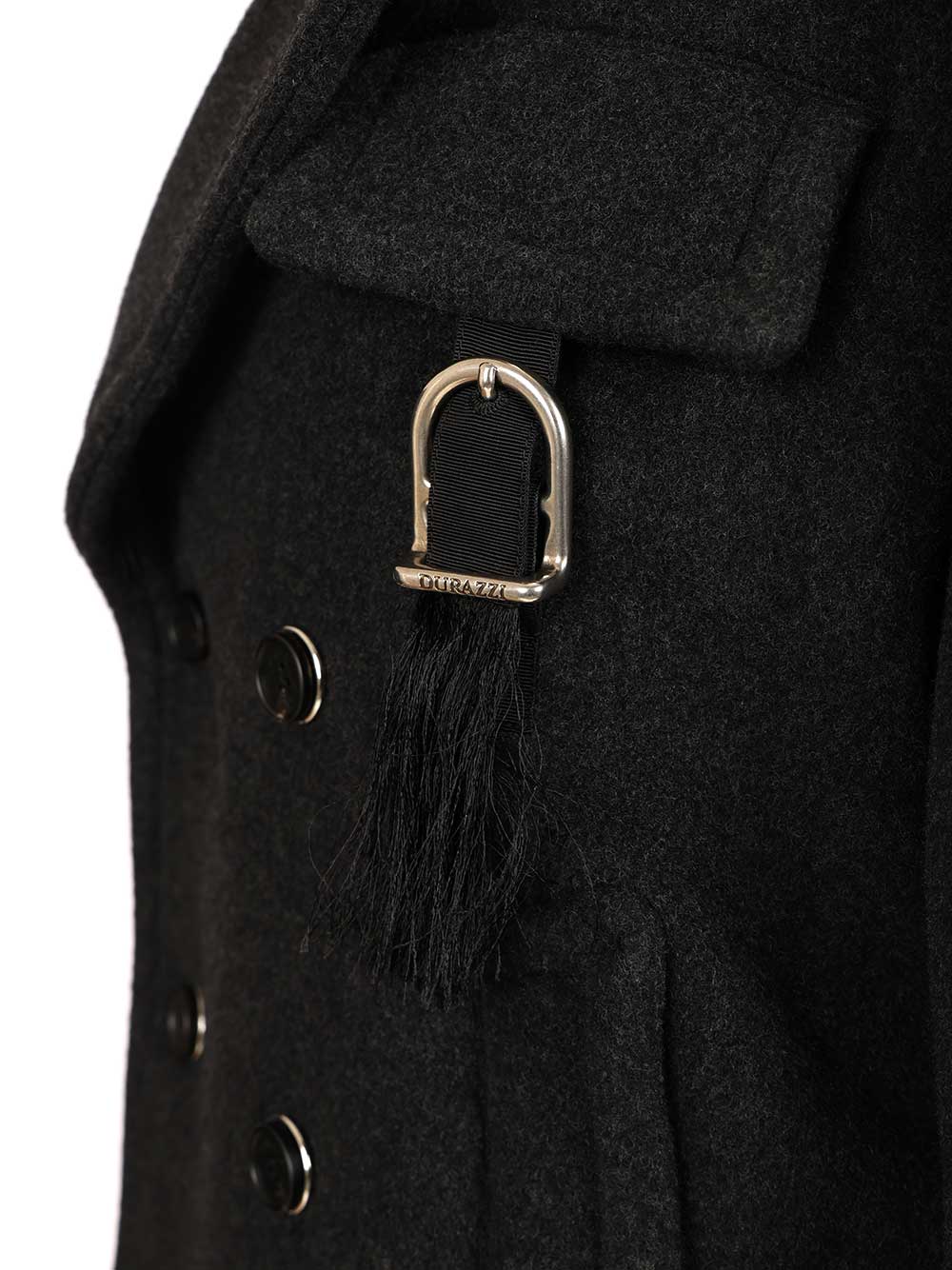 Durazzi Milano Wool Peacoat Coats - Grey | cf0d42b54465a56d40178a954484def6582b7b2b