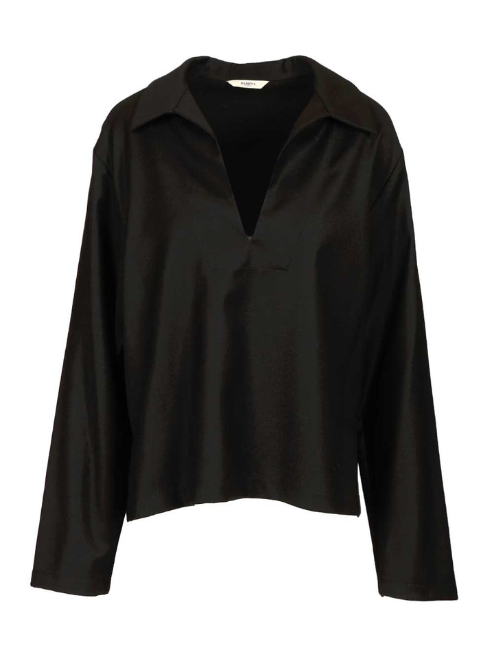 Barena Venezia Eddi Flan Top - Nero | aa815e67ff4f6aaee4c7f41a6bb9de487630fd68