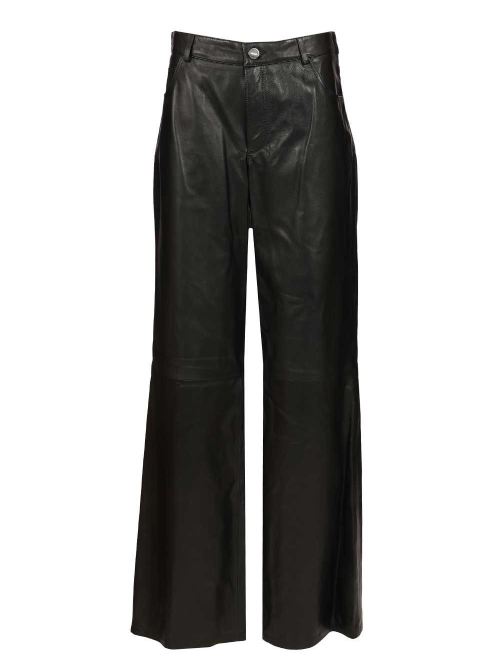 Arma Polly Leather Trousers - Nero | 91edb8fcb04068cae41580b429de3e4c74a3695c