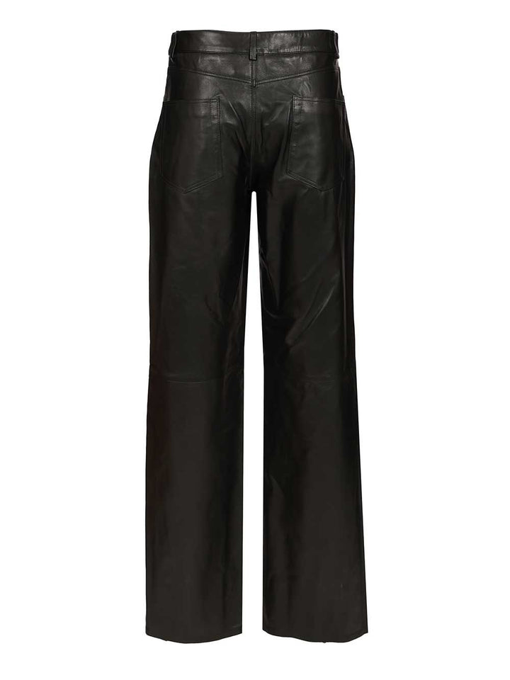 Arma Polly Leather Trousers - Nero | 51c7e09a20f432b10923b206ee68935c194e7ac4