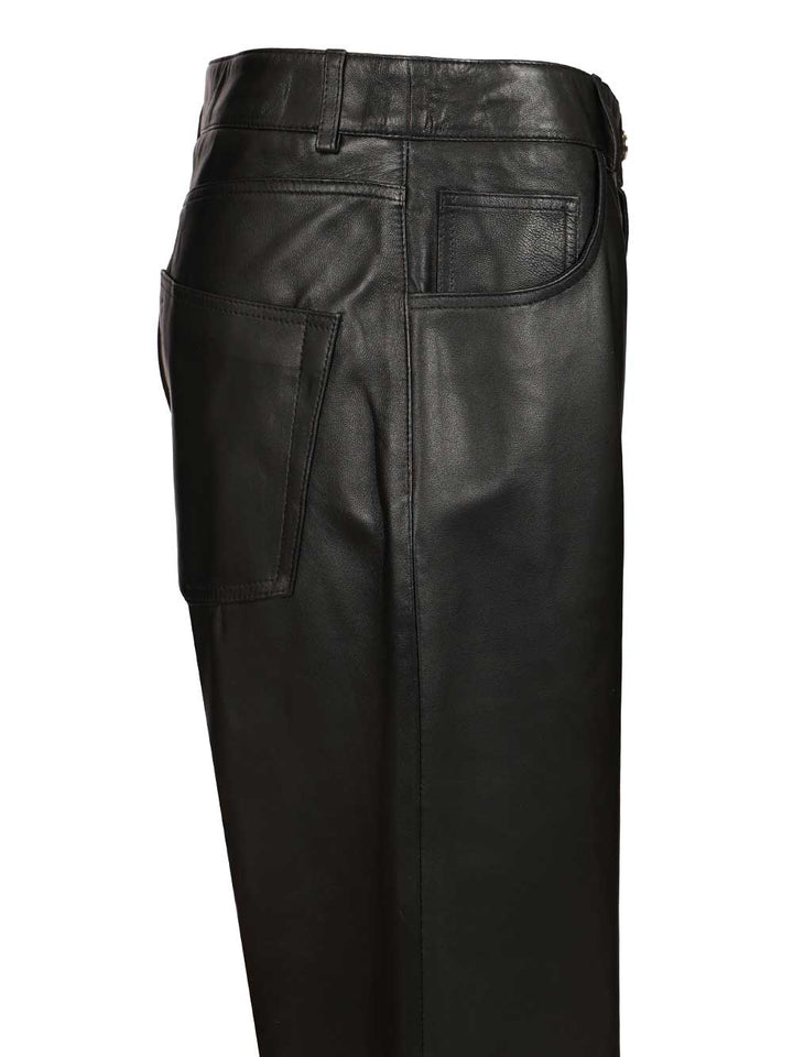 Arma Polly Leather Trousers - Nero | 2aacba76a4528822c150ea57a750f8e4370256b2