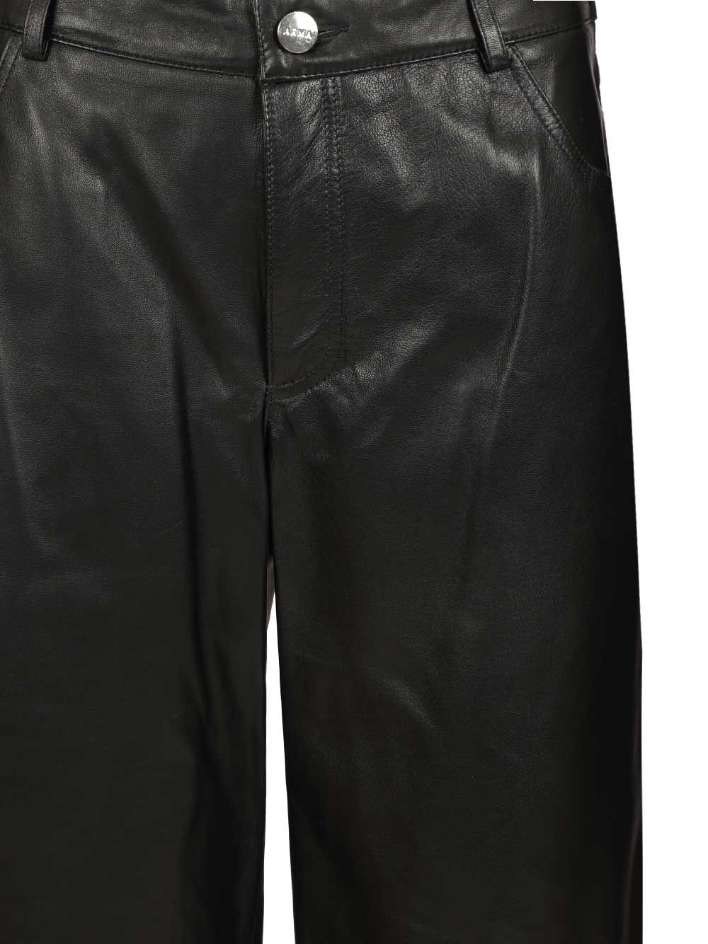 Arma Polly Leather Trousers - Nero | 838572f6ef4fe52ffcb8f33a7be56d76405f7560