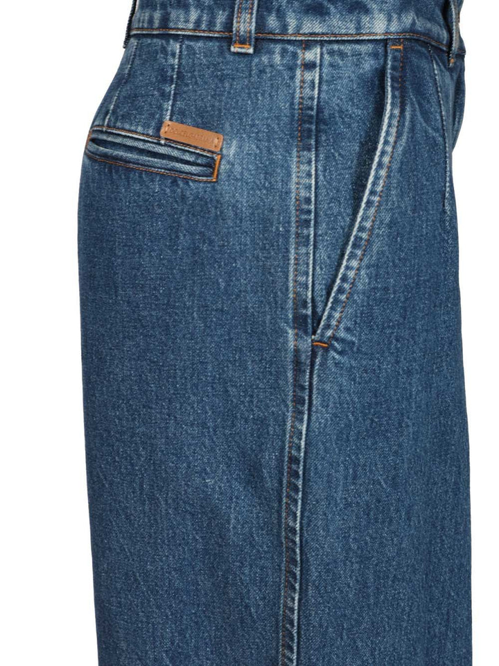 Dolce & Gabbana Pantalone Gamba Ampia Jeans - Blu | 7a74fa859487451de31dbd2c6c84f43d2d63a6c1
