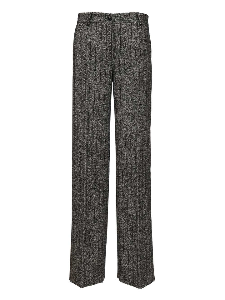Dolce & Gabbana Striped Trousers - Grey | bb7722d194f57aa7aa272de1154d1d7c8c21f064