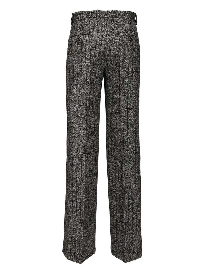 Dolce & Gabbana Striped Trousers - Grey | d63300f690a3912eb2d170b270184faa71795411